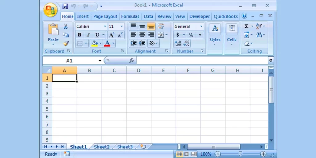 Todas as Versões do Excel - Excel 2007