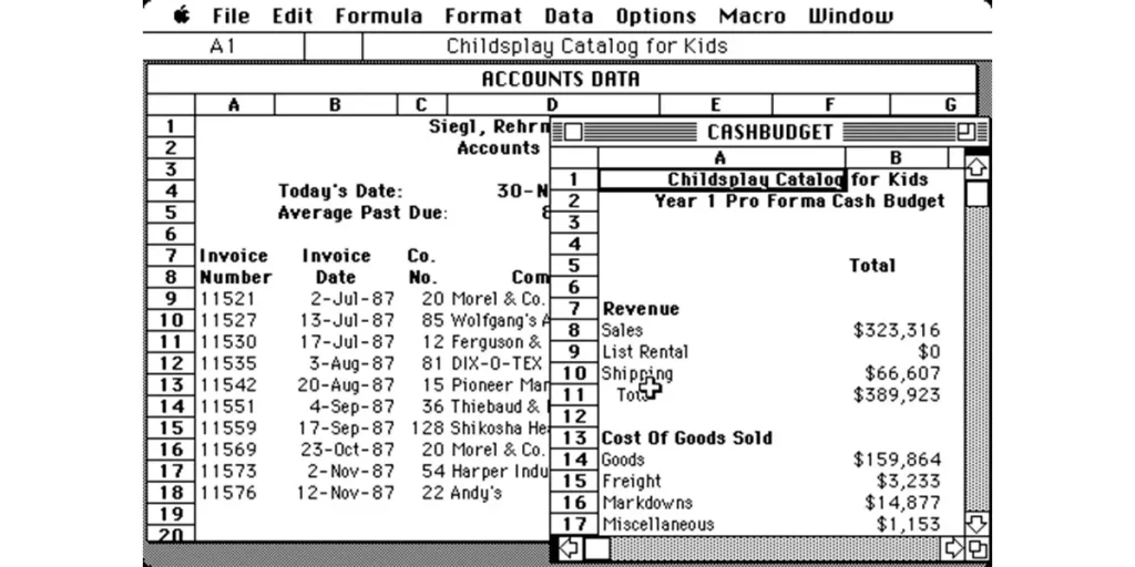 Excel 95 versões do excel